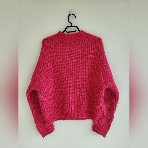 Mango Drop Shoulder Swirl Sweater - Size M - Picture 4 of 7